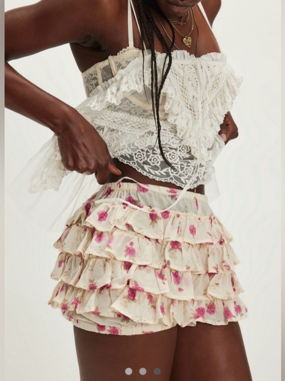 Free People Ruffle Up Bloomer Shorts